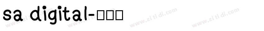 sa digital字体转换